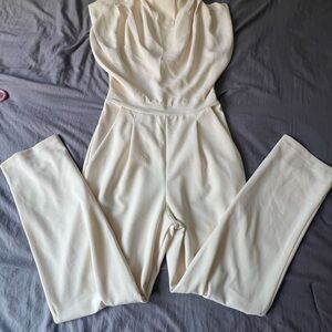 Elegant Cream Jumpsuit